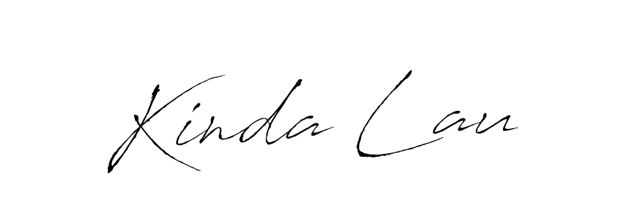 Create a beautiful signature design for name Kinda Lau. With this signature (Antro_Vectra) fonts, you can make a handwritten signature for free. Kinda Lau signature style 6 images and pictures png