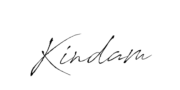 Make a beautiful signature design for name Kindam. With this signature (Antro_Vectra) style, you can create a handwritten signature for free. Kindam signature style 6 images and pictures png