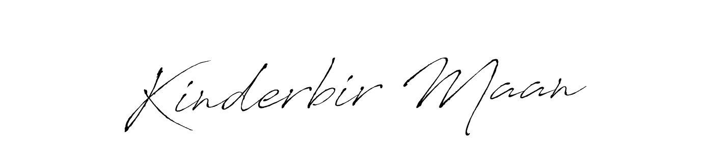 Create a beautiful signature design for name Kinderbir Maan. With this signature (Antro_Vectra) fonts, you can make a handwritten signature for free. Kinderbir Maan signature style 6 images and pictures png