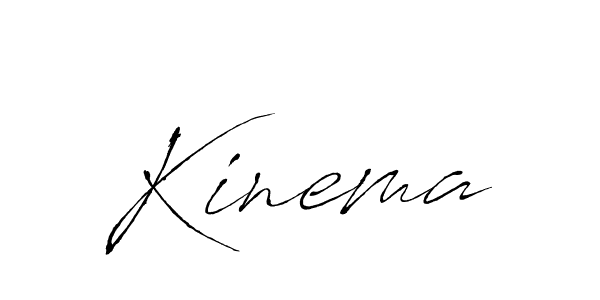 Make a beautiful signature design for name Kinema. With this signature (Antro_Vectra) style, you can create a handwritten signature for free. Kinema signature style 6 images and pictures png