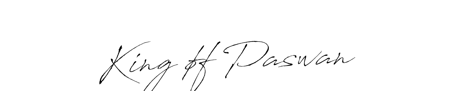 Create a beautiful signature design for name King øf Paswan. With this signature (Antro_Vectra) fonts, you can make a handwritten signature for free. King øf Paswan signature style 6 images and pictures png