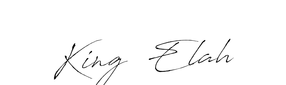 Make a short King  Elah signature style. Manage your documents anywhere anytime using Antro_Vectra. Create and add eSignatures, submit forms, share and send files easily. King  Elah signature style 6 images and pictures png