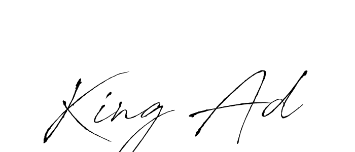 The best way (Antro_Vectra) to make a short signature is to pick only two or three words in your name. The name King Ad include a total of six letters. For converting this name. King Ad signature style 6 images and pictures png