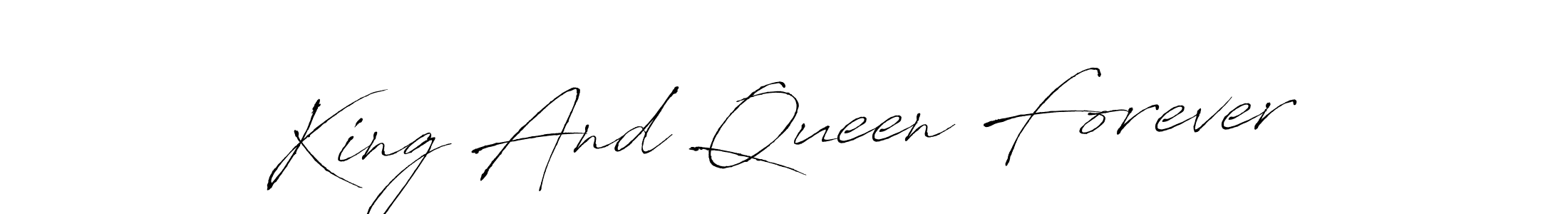 Once you've used our free online signature maker to create your best signature Antro_Vectra style, it's time to enjoy all of the benefits that King And Queen Forever name signing documents. King And Queen Forever signature style 6 images and pictures png