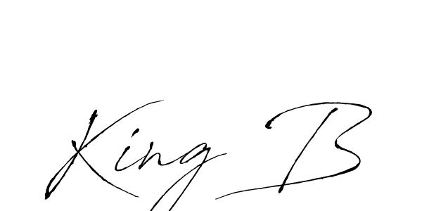 Similarly Antro_Vectra is the best handwritten signature design. Signature creator online .You can use it as an online autograph creator for name King B. King B signature style 6 images and pictures png