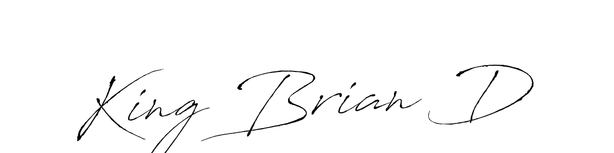 King Brian D stylish signature style. Best Handwritten Sign (Antro_Vectra) for my name. Handwritten Signature Collection Ideas for my name King Brian D. King Brian D signature style 6 images and pictures png