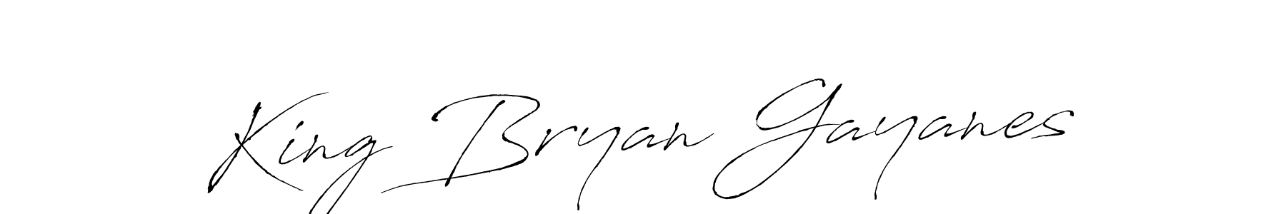 How to make King Bryan Gayanes signature? Antro_Vectra is a professional autograph style. Create handwritten signature for King Bryan Gayanes name. King Bryan Gayanes signature style 6 images and pictures png