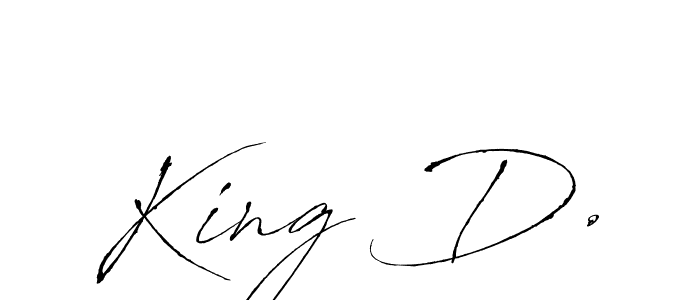 Also we have King D. name is the best signature style. Create professional handwritten signature collection using Antro_Vectra autograph style. King D. signature style 6 images and pictures png