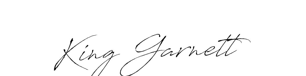 Make a beautiful signature design for name King Garnett. With this signature (Antro_Vectra) style, you can create a handwritten signature for free. King Garnett signature style 6 images and pictures png