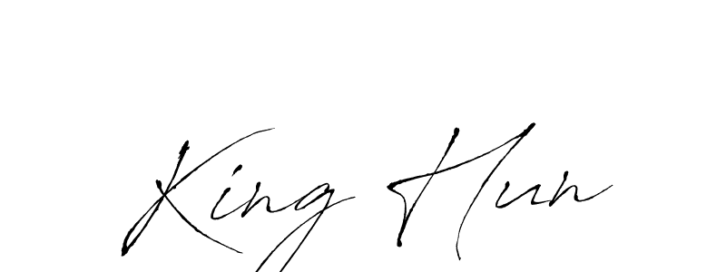 Antro_Vectra is a professional signature style that is perfect for those who want to add a touch of class to their signature. It is also a great choice for those who want to make their signature more unique. Get King Hun name to fancy signature for free. King Hun signature style 6 images and pictures png