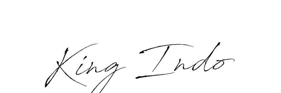 Once you've used our free online signature maker to create your best signature Antro_Vectra style, it's time to enjoy all of the benefits that King Indo name signing documents. King Indo signature style 6 images and pictures png