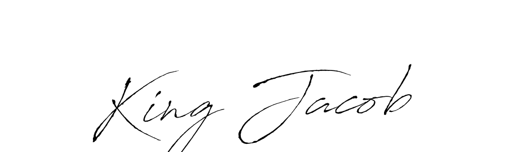 Use a signature maker to create a handwritten signature online. With this signature software, you can design (Antro_Vectra) your own signature for name King Jacob. King Jacob signature style 6 images and pictures png
