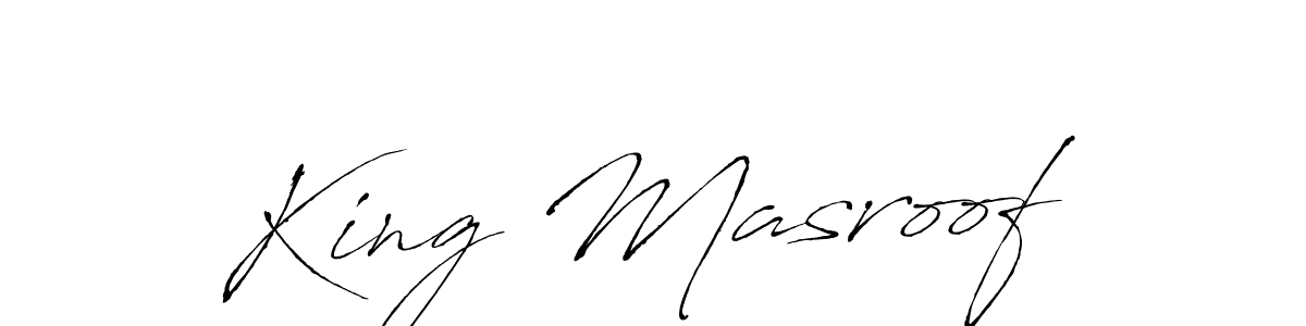 You should practise on your own different ways (Antro_Vectra) to write your name (King Masroof) in signature. don't let someone else do it for you. King Masroof signature style 6 images and pictures png