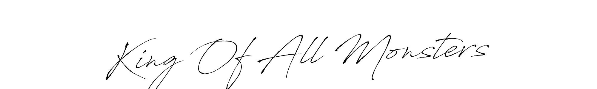 King Of All Monsters stylish signature style. Best Handwritten Sign (Antro_Vectra) for my name. Handwritten Signature Collection Ideas for my name King Of All Monsters. King Of All Monsters signature style 6 images and pictures png