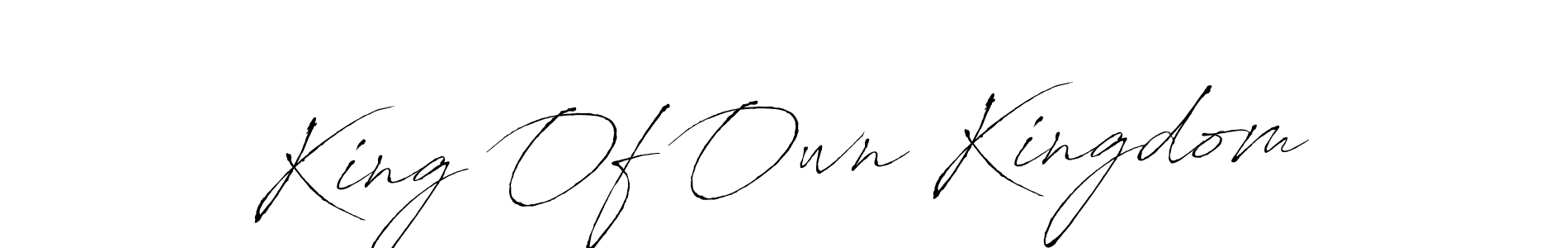 How to make King Of Own Kingdom name signature. Use Antro_Vectra style for creating short signs online. This is the latest handwritten sign. King Of Own Kingdom signature style 6 images and pictures png