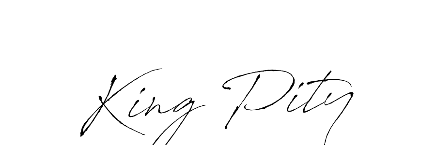 Use a signature maker to create a handwritten signature online. With this signature software, you can design (Antro_Vectra) your own signature for name King Pity. King Pity signature style 6 images and pictures png