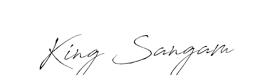 It looks lik you need a new signature style for name King Sangam. Design unique handwritten (Antro_Vectra) signature with our free signature maker in just a few clicks. King Sangam signature style 6 images and pictures png