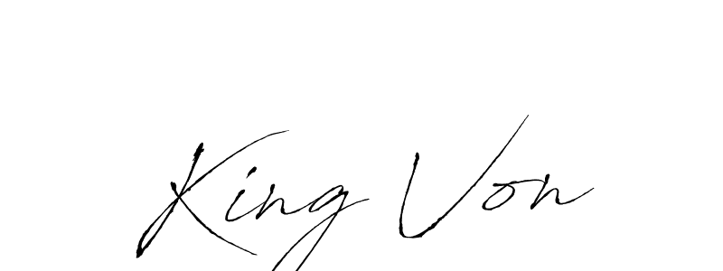 The best way (Antro_Vectra) to make a short signature is to pick only two or three words in your name. The name King Von include a total of six letters. For converting this name. King Von signature style 6 images and pictures png