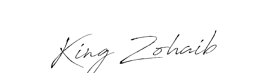 King Zohaib stylish signature style. Best Handwritten Sign (Antro_Vectra) for my name. Handwritten Signature Collection Ideas for my name King Zohaib. King Zohaib signature style 6 images and pictures png