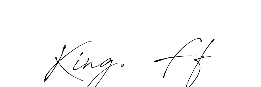 Similarly Antro_Vectra is the best handwritten signature design. Signature creator online .You can use it as an online autograph creator for name King.  Ff. King.  Ff signature style 6 images and pictures png