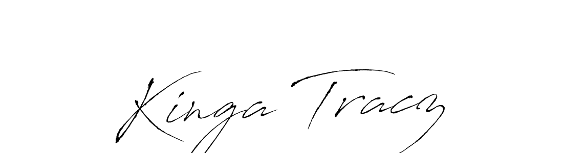 How to make Kinga Tracz signature? Antro_Vectra is a professional autograph style. Create handwritten signature for Kinga Tracz name. Kinga Tracz signature style 6 images and pictures png