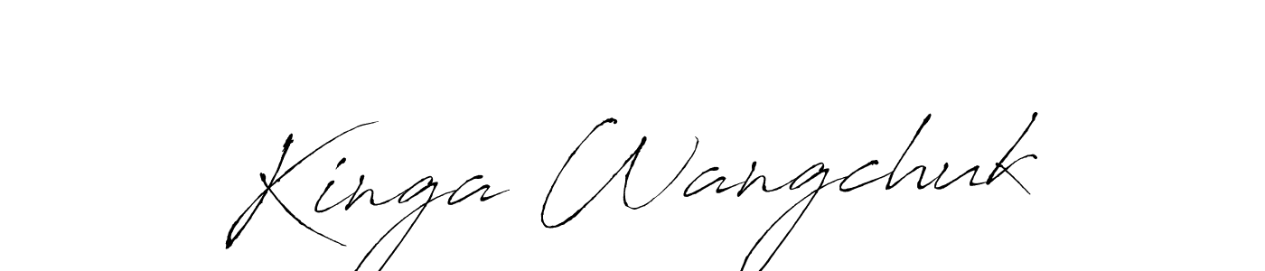 Kinga Wangchuk stylish signature style. Best Handwritten Sign (Antro_Vectra) for my name. Handwritten Signature Collection Ideas for my name Kinga Wangchuk. Kinga Wangchuk signature style 6 images and pictures png