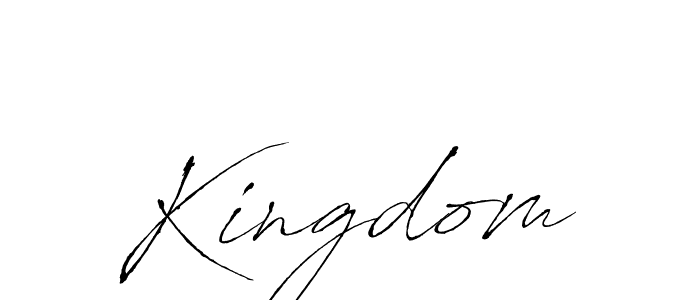 Design your own signature with our free online signature maker. With this signature software, you can create a handwritten (Antro_Vectra) signature for name Kingdom. Kingdom signature style 6 images and pictures png