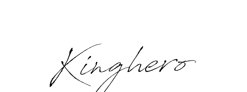 Use a signature maker to create a handwritten signature online. With this signature software, you can design (Antro_Vectra) your own signature for name Kinghero. Kinghero signature style 6 images and pictures png