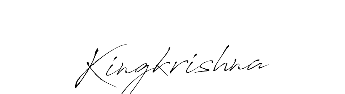 Kingkrishna stylish signature style. Best Handwritten Sign (Antro_Vectra) for my name. Handwritten Signature Collection Ideas for my name Kingkrishna. Kingkrishna signature style 6 images and pictures png