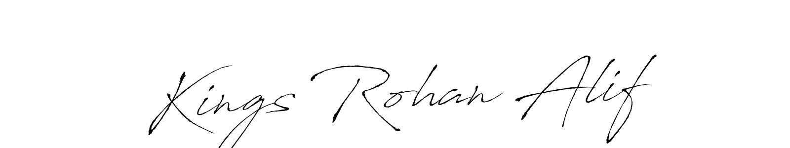 Make a beautiful signature design for name Kings Rohan Alif. Use this online signature maker to create a handwritten signature for free. Kings Rohan Alif signature style 6 images and pictures png