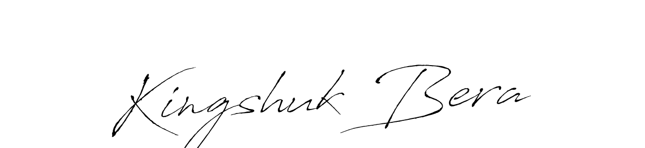 Design your own signature with our free online signature maker. With this signature software, you can create a handwritten (Antro_Vectra) signature for name Kingshuk Bera. Kingshuk Bera signature style 6 images and pictures png