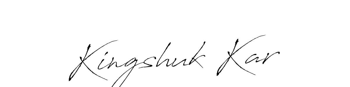 Make a beautiful signature design for name Kingshuk Kar. With this signature (Antro_Vectra) style, you can create a handwritten signature for free. Kingshuk Kar signature style 6 images and pictures png