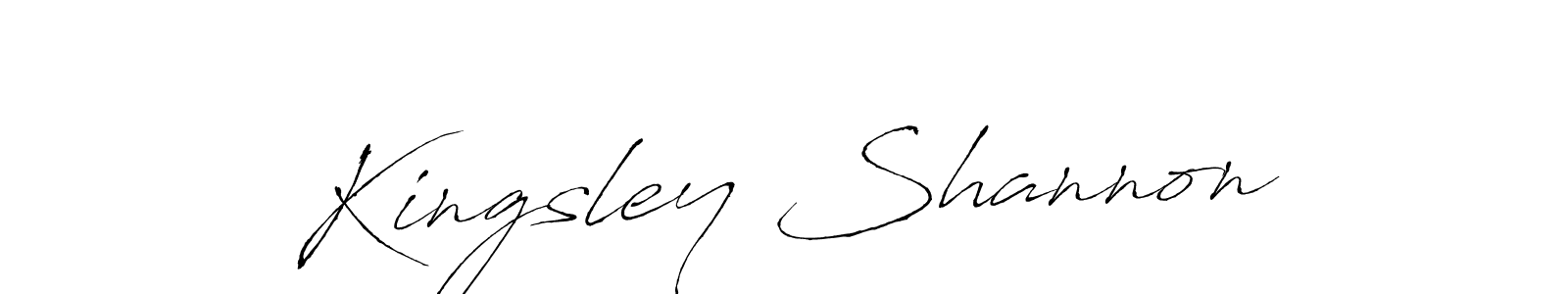 How to make Kingsley Shannon signature? Antro_Vectra is a professional autograph style. Create handwritten signature for Kingsley Shannon name. Kingsley Shannon signature style 6 images and pictures png