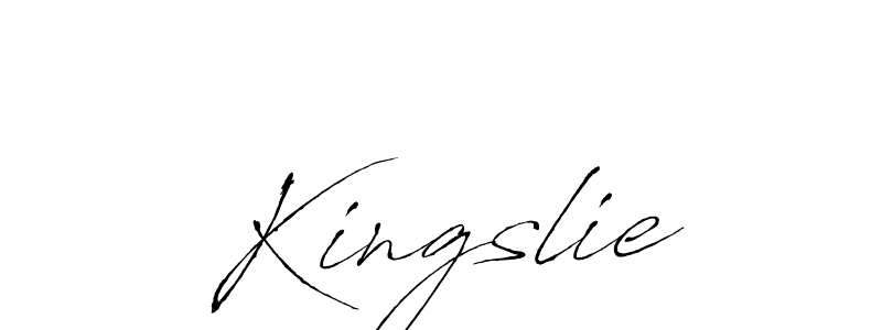 You should practise on your own different ways (Antro_Vectra) to write your name (Kingslie) in signature. don't let someone else do it for you. Kingslie signature style 6 images and pictures png