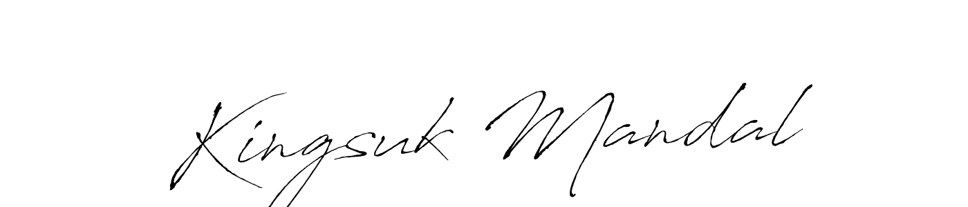 Also we have Kingsuk Mandal name is the best signature style. Create professional handwritten signature collection using Antro_Vectra autograph style. Kingsuk Mandal signature style 6 images and pictures png