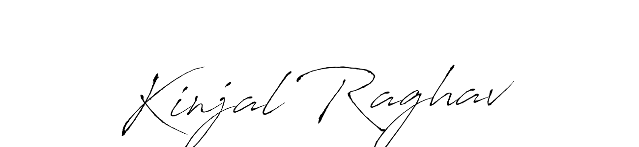 Also we have Kinjal Raghav name is the best signature style. Create professional handwritten signature collection using Antro_Vectra autograph style. Kinjal Raghav signature style 6 images and pictures png