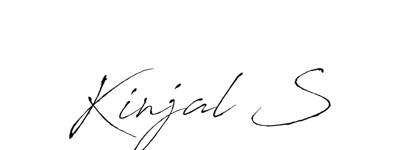 How to make Kinjal S signature? Antro_Vectra is a professional autograph style. Create handwritten signature for Kinjal S name. Kinjal S signature style 6 images and pictures png