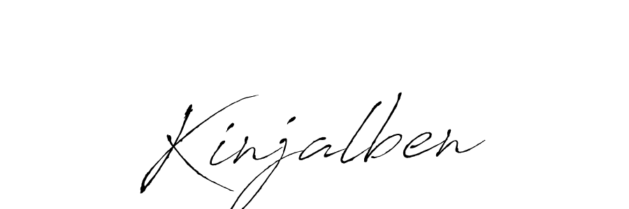 Design your own signature with our free online signature maker. With this signature software, you can create a handwritten (Antro_Vectra) signature for name Kinjalben. Kinjalben signature style 6 images and pictures png
