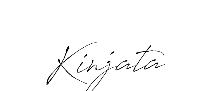 Make a beautiful signature design for name Kinjata. With this signature (Antro_Vectra) style, you can create a handwritten signature for free. Kinjata signature style 6 images and pictures png