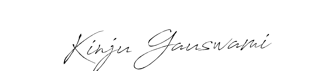 Use a signature maker to create a handwritten signature online. With this signature software, you can design (Antro_Vectra) your own signature for name Kinju Gauswami. Kinju Gauswami signature style 6 images and pictures png
