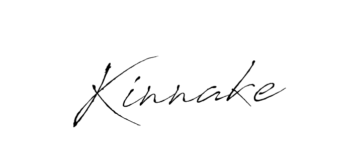 Use a signature maker to create a handwritten signature online. With this signature software, you can design (Antro_Vectra) your own signature for name Kinnake. Kinnake signature style 6 images and pictures png