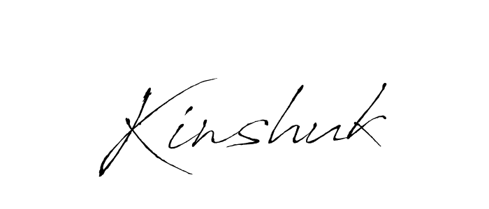 Make a beautiful signature design for name Kinshuk. With this signature (Antro_Vectra) style, you can create a handwritten signature for free. Kinshuk signature style 6 images and pictures png