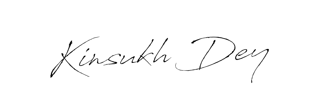 Make a beautiful signature design for name Kinsukh Dey. With this signature (Antro_Vectra) style, you can create a handwritten signature for free. Kinsukh Dey signature style 6 images and pictures png