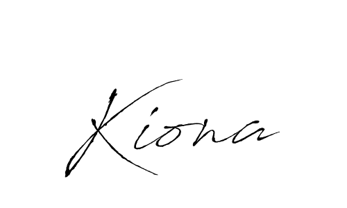 Create a beautiful signature design for name Kiona. With this signature (Antro_Vectra) fonts, you can make a handwritten signature for free. Kiona signature style 6 images and pictures png