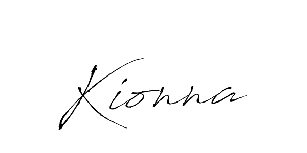 Kionna stylish signature style. Best Handwritten Sign (Antro_Vectra) for my name. Handwritten Signature Collection Ideas for my name Kionna. Kionna signature style 6 images and pictures png