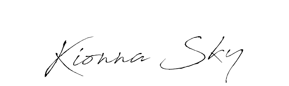 Use a signature maker to create a handwritten signature online. With this signature software, you can design (Antro_Vectra) your own signature for name Kionna Sky. Kionna Sky signature style 6 images and pictures png