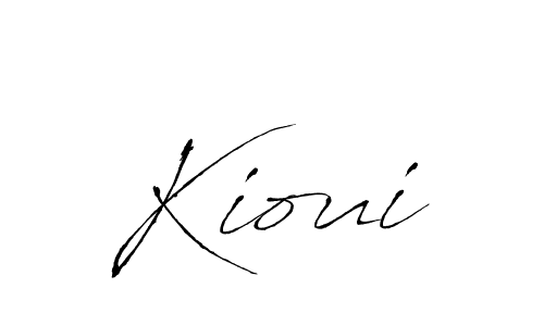Make a beautiful signature design for name Kioui. With this signature (Antro_Vectra) style, you can create a handwritten signature for free. Kioui signature style 6 images and pictures png