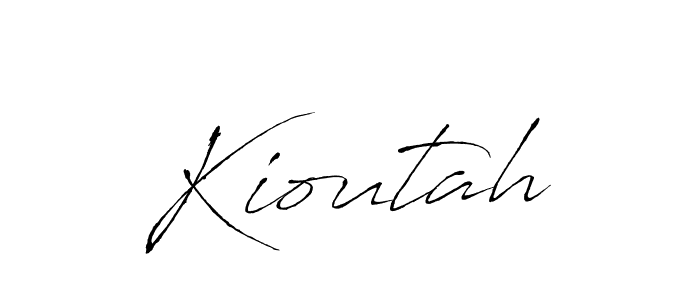 Also we have Kioutah name is the best signature style. Create professional handwritten signature collection using Antro_Vectra autograph style. Kioutah signature style 6 images and pictures png