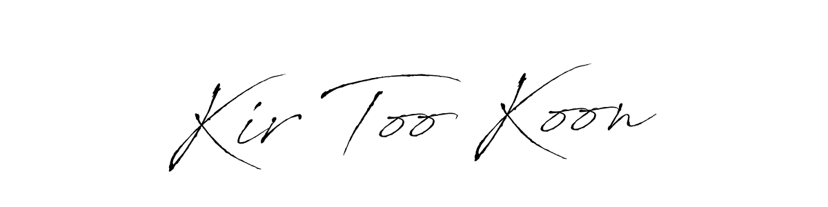 This is the best signature style for the Kir Too Koon name. Also you like these signature font (Antro_Vectra). Mix name signature. Kir Too Koon signature style 6 images and pictures png