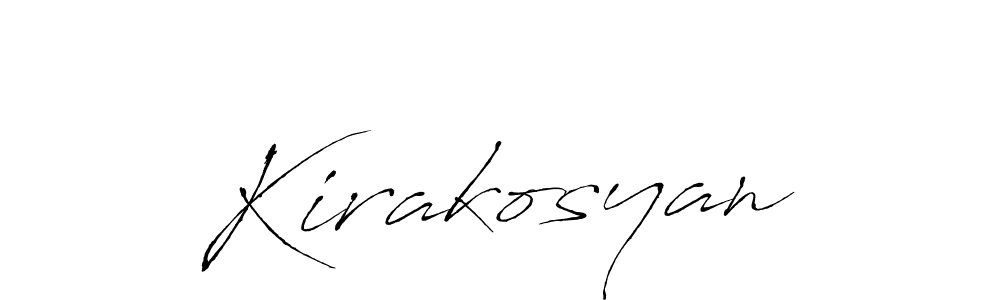 Make a beautiful signature design for name Kirakosyan. With this signature (Antro_Vectra) style, you can create a handwritten signature for free. Kirakosyan signature style 6 images and pictures png